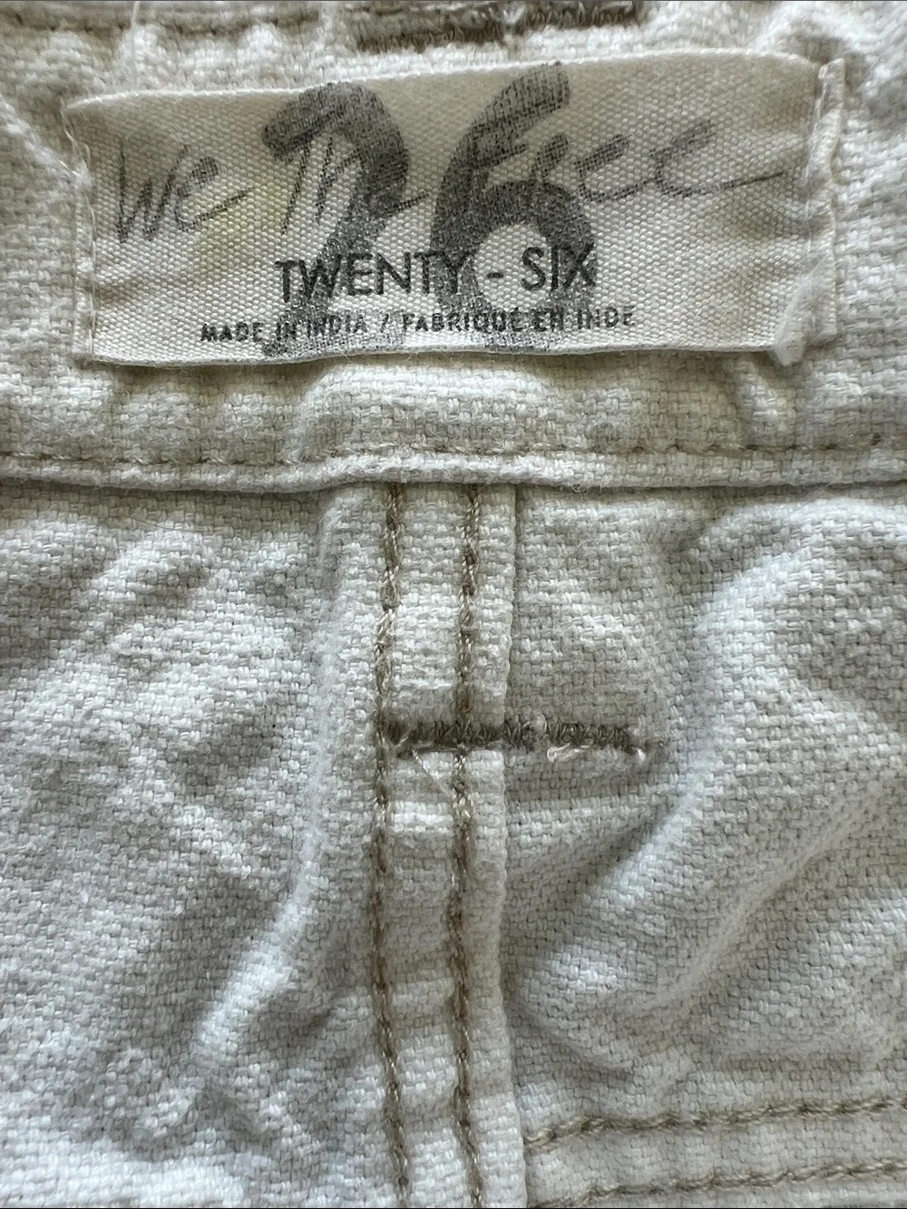 NWOT Free People Women's Love Alive Boyfriend Jeans in Antique White Size 26